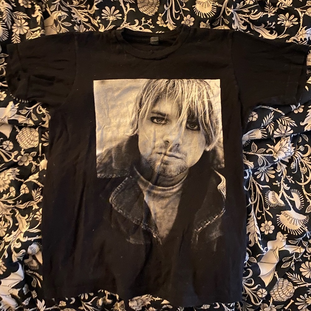 Thrifted Nirvana Kurt Cobain tshirt